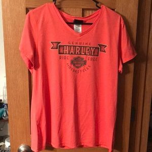 Coral Harley Davidson tee